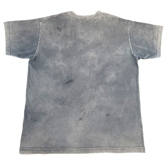 Vintage Y2K Affliction Skull Fade Grunge Biker Gray T Shirt Distressed Mens L - Picture 3 of 5